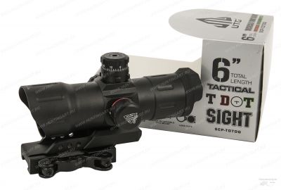 Коллиматорный прицел Leapers 1x38 закрытый на Weaver, марка - T-dot 4MOA купить в интернет-магазине ХантингАрт