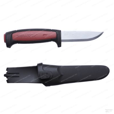 Нож Morakniv Pro (C), универсальный/строительный, углеродистая сталь, клинок 91 мм, бордовый купить в интернет-магазине ХантингАрт