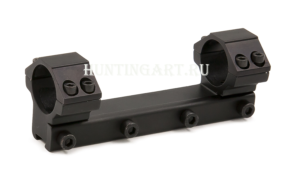 Крепление-моноблок небыстросъёмный с кольцами 25,4 мм на ласточкин хвост купить в интернет-магазине ХантингАрт