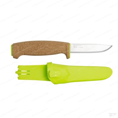 Нож Morakniv Floating Knife, плавающий, нержавеющая сталь, клинок 97 мм, лайм купить в интернет-магазине ХантингАрт