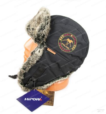 Шапка-ушанка NordKapp Malselv Frozen World black (черный) 544, мех шиншилла купить в интернет-магазине ХантингАрт