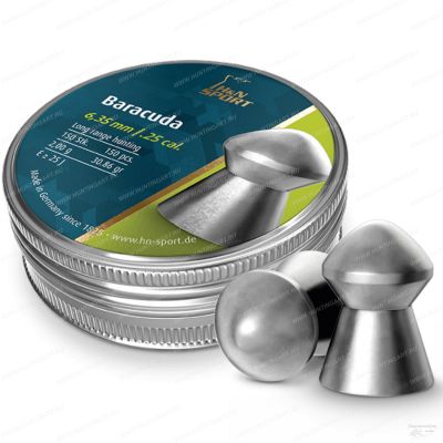 Пульки HN Baracuda калибр 6,35 мм, вес 2,01 гр купить в интернет-магазине ХантингАрт