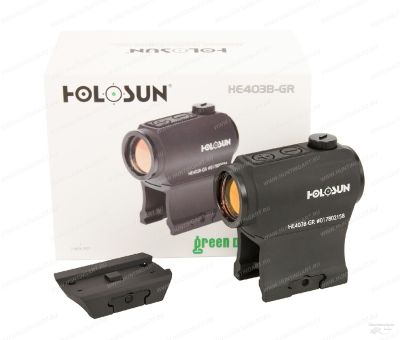 Закрытый коллиматор Holosun ParalowElite на Weaver/Picatinny, подсветка Green купить в интернет-магазине ХантингАрт