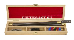 Набор для чистки Advance 12 калибра в деревянной коробке купить в интернет-магазине ХантингАрт