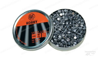 Пульки пневматические RWS Hobby, калибр 4,5 мм, 0,45 гр (500 шт) купить в интернет-магазине ХантингАрт