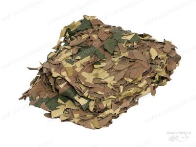 Маскировочная сеть Пейзаж Пустыня-М 3D (бежевый, зеленый, коричневый) 1,5x3 метра купить в интернет-магазине ХантингАрт