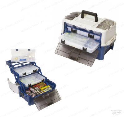 Ящик Plano Hybrid Hip Stowaway 723700 с 3-х уровневой системой хранения приманок купить в интернет-магазине ХантингАрт