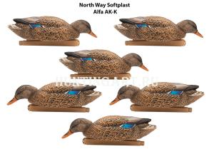 Комплект несминаемых чучел North Way Softplast Alfa Кряква кормящаяся (6шт) купить в интернет-магазине ХантингАрт