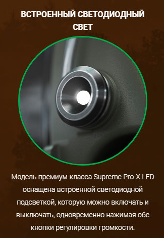 Наушники Supreme Pro-X LED, SNR25dB (хакикамуфляж)