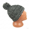 Водонепроницаемая шапка DexShell DH342G с помпоном, cable grey pom pom купить в интернет-магазине ХантингАрт