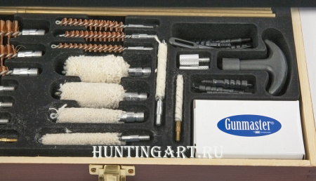 Универсальный элитный набор DAC для чистки оружия в деревянном кофре на 35 предметов купить в интернет-магазине ХантингАрт