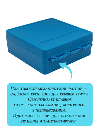 Кейс для 100 патронов 9мм Luger/10x28, синий купить в магазине huntingart.ru