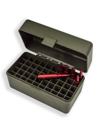 Кейс для 50 патронов 7.62x54R, зеленый купить в магазине huntingart.ru