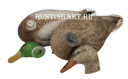 Комплект чучел 62 Breite - Кряква: 1 шт (селезень), 1 шт (утка) - комплект 2 шт купить в магазине Хантингарт
