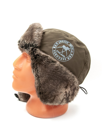 Шапка-ушанка NordKapp Oster Pels khaki 535, мех Шиншилла купить в интернет-магазине ХантингАрт