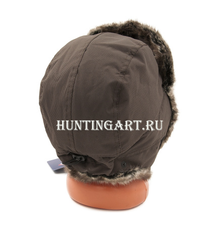 Шапка-ушанка NordKapp Pels MX Brown (иск. мех-шиншилла) купить в интернет-магазине ХантингАрт