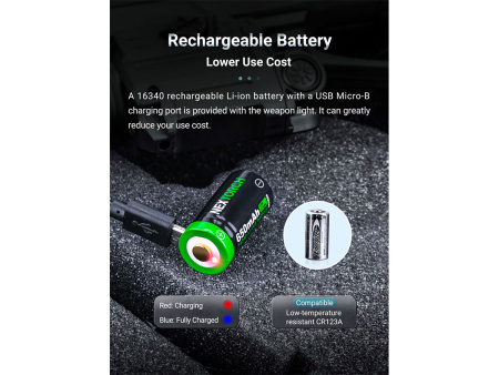 Подствольный фонарь 650 lm с ЛЦУ купить в интернет-магазине ХантингАрт