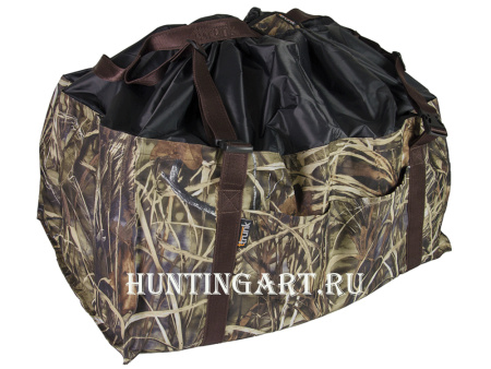 Сумка гусиная Travelling Trunk на 12 ячеек с утягивающимся верхом (4x3), камыш купить в магазине Хантингарт