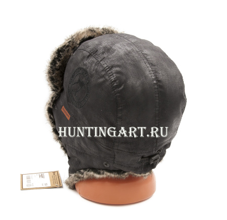 Шапка-ушанка NordKapp Balsf Pels black 530, мех Шиншилла купить в интернет-магазине ХантингАрт