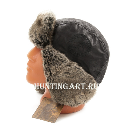 Шапка-ушанка NordKapp Balsf Pels black 530, мех Шиншилла купить в интернет-магазине ХантингАрт