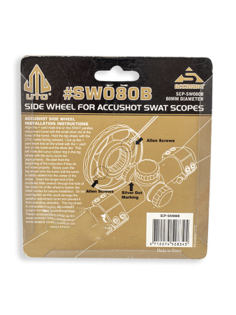 Колесо отстройки параллакса Leapers Accushot диаметр 80 мм купить в интернет-магазине ХантингАрт