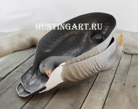 Картинка Комплект из 12 полукорпусных муляжей Серого гуся GreenHead от интернет-магазина ХантингАрт Комплект из 12 полукорпусных муляжей Серого гуся GreenHead купить в интернет-магазине ХантингАрт