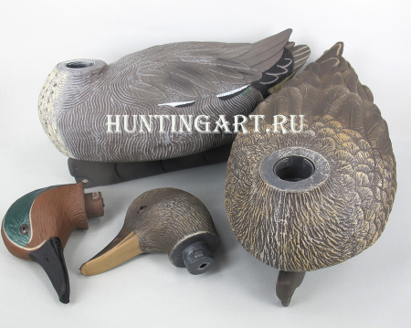 Комплект чучел - Чирок-свистунок: 3 шт (селезень), 5 шт (утка) - комплект 8 (шт) купить в магазине Хантингарт