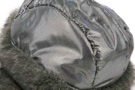 Шапка-ушанка NordKapp Badger MX Light Grey 527, мех барсук купить в интернет-магазине ХантингАрт