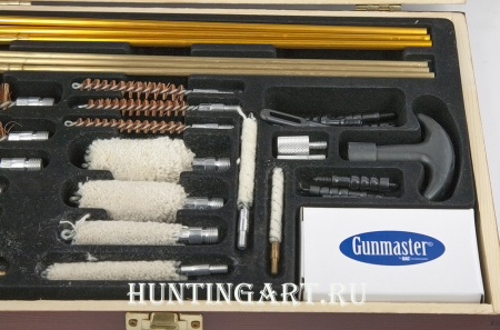 Универсальный элитный набор DAC для чистки оружия в деревянном кофре на 35 предметов купить в интернет-магазине ХантингАрт