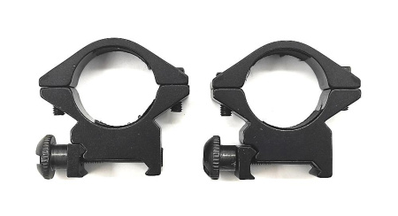 Кольца 25,4 мм низкие быстросъемные на Weaver, узкие купить в магазине huntingart.ru