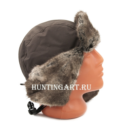 Шапка-ушанка NordKapp Pels MX Brown (иск. мех-шиншилла) купить в интернет-магазине ХантингАрт