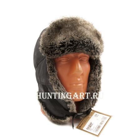 Шапка-ушанка NordKapp Balsf Pels black 530, мех Шиншилла купить в интернет-магазине ХантингАрт