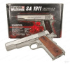 Пистолет пневматический Swiss Arms SA1911 Seventies Stainless Pistol (Colt 1911), калибр 4,5 мм купить в интернет-магазине ХантингАрт