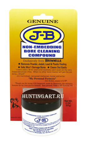 Паста чистящая Brownells J-B Bore Cleaner Compound 57 гр купить в интернет-магазине ХантингАрт