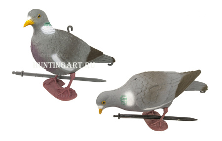 Подсадное чучело лесного голубя Sport Plast с лапами на опоре (кормящийся, сторожевой) купить в интернет-магазине ХантингАрт