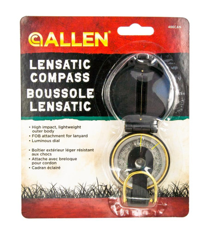 Компас линзовый Allen Lensatic 486 (черный) купить в интернет-магазине ХантингАрт