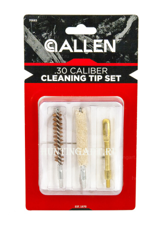 Набор для чистки оружия Allen к .22/.30 (ершик, пуховка, вишер, патчи) купить в интернет-магазине ХантингАрт