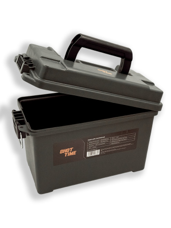 Ящик для патронов большой, водозащищённый, зеленый купить в магазине huntingart.ru