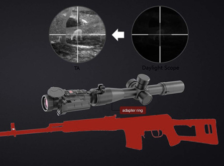 Тепловизионная предобъективная насадка TA621 купить в интернет-магазине ХантингАрт