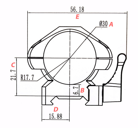 Кольца быстросъемные 30 мм Diamond QR купить в магазине huntingart.ru